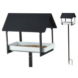 Esschert Design antraciet voederhuis op pin Esschert Design antraciet voederhuis op pin