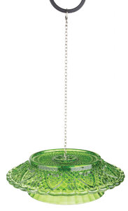 Esschert Design feedingbell ruitjesglas groen